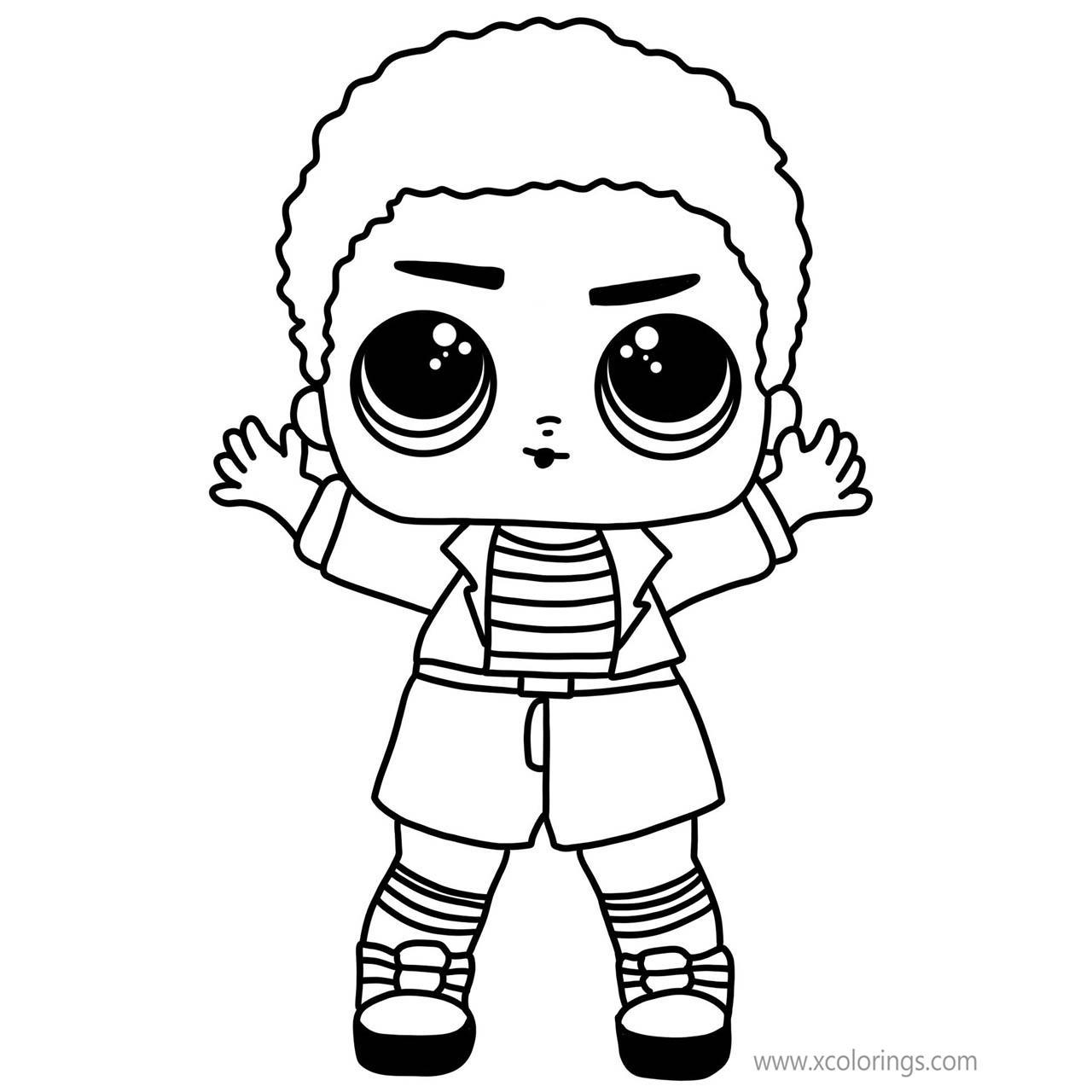 Free LOL Boys Doll Coloring Pages King Bee printable