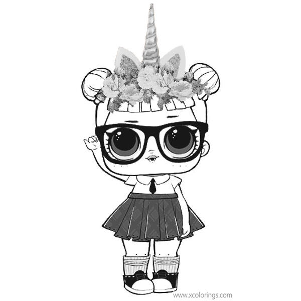 Free LOL Coloring Pages Unicorn Doll printable