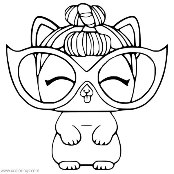 LOL Pets Coloring Pages Fancy Haute Dog - XColorings.com