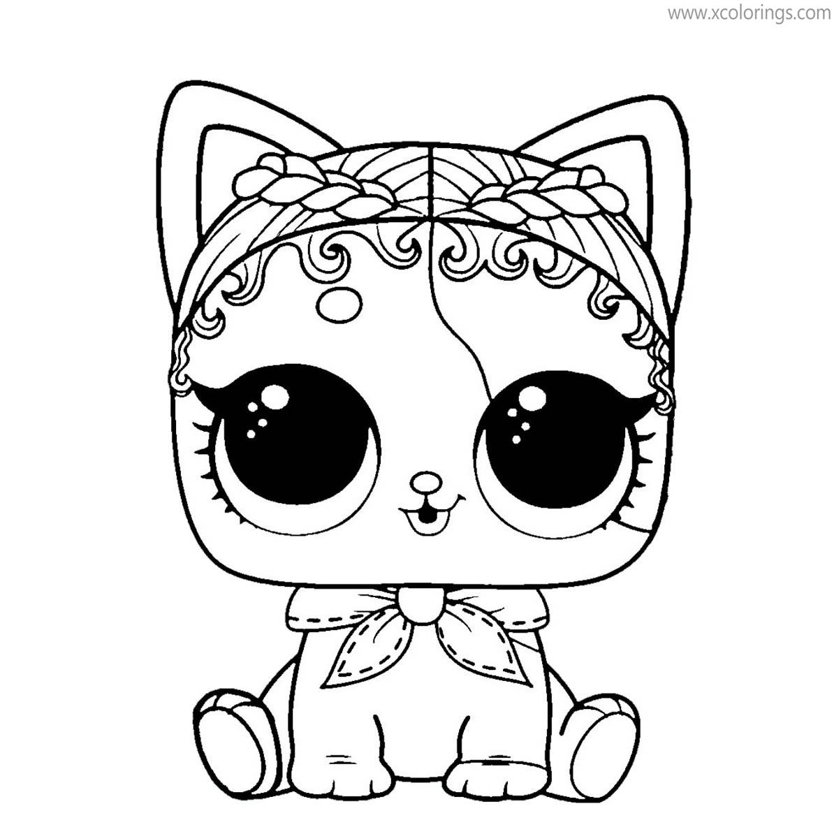 Free LOL Pets Coloring Pages Purrfect Spike printable