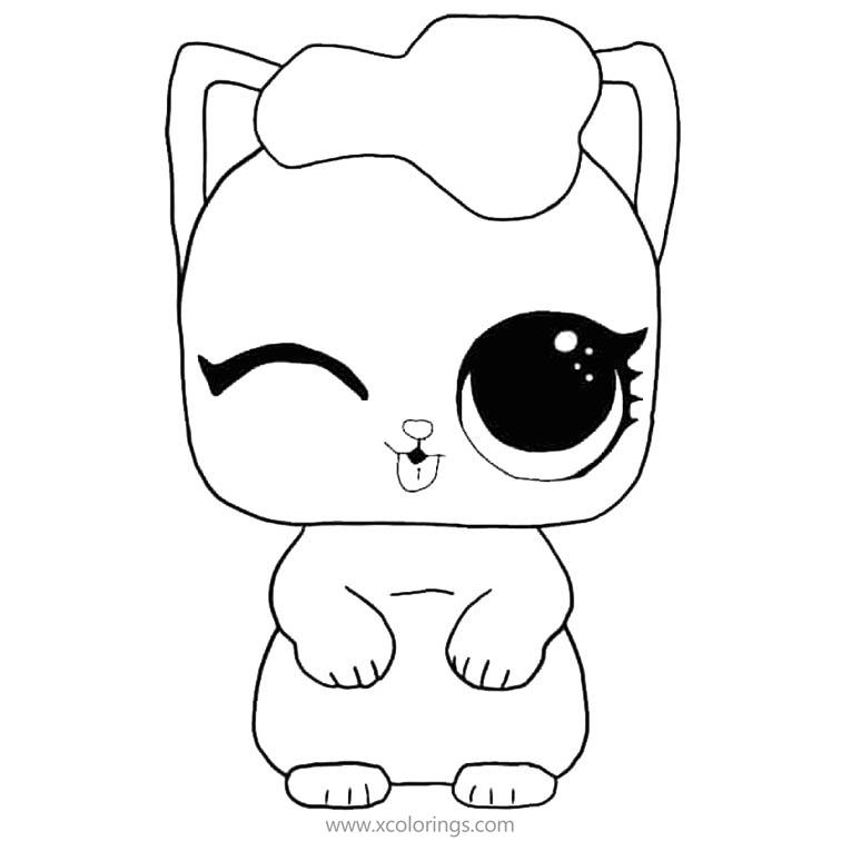 Free LOL Pets Coloring Pages The Kitten printable