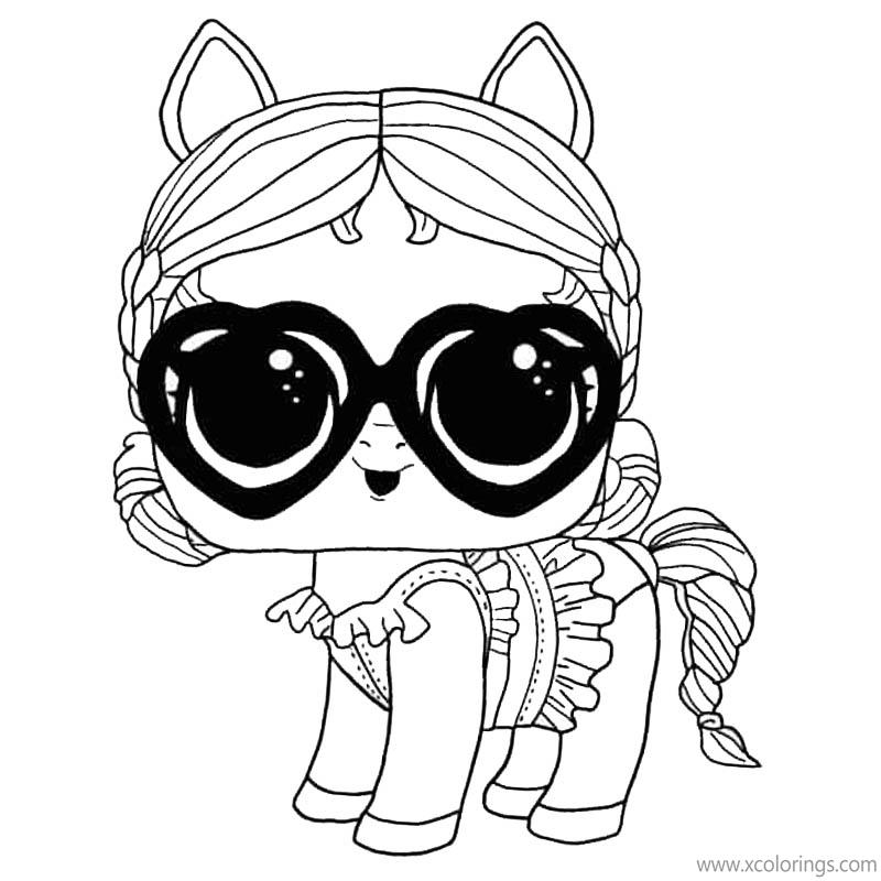Free LOL Pets Coloring Pages VACAY NEIGH NEIGH printable