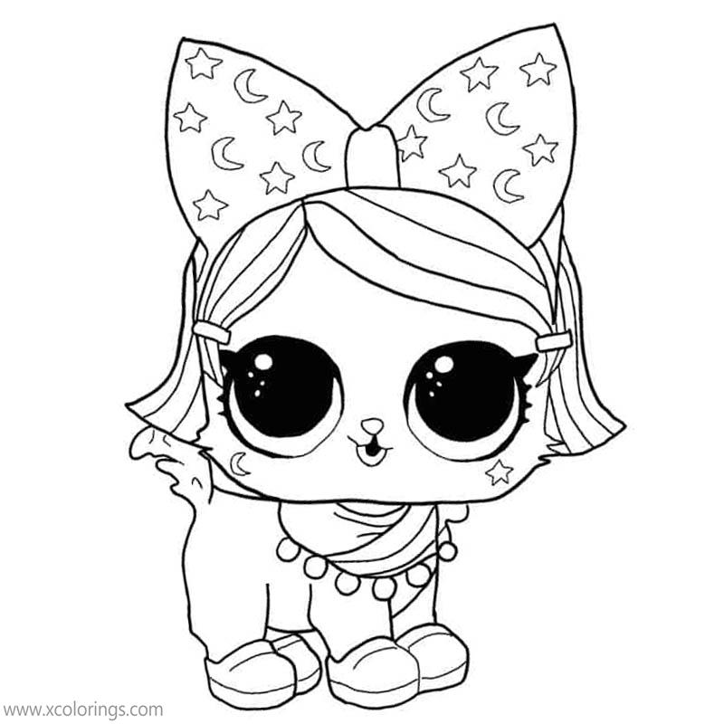 Free LOL Pets Coloring Pages WITCHAY KITTAY printable