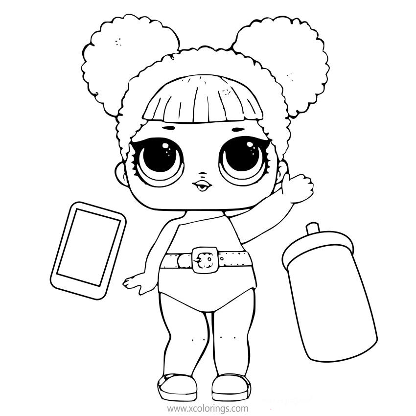 LOL Surprise Baby Coloring Pages LIL Pranksta - XColorings.com