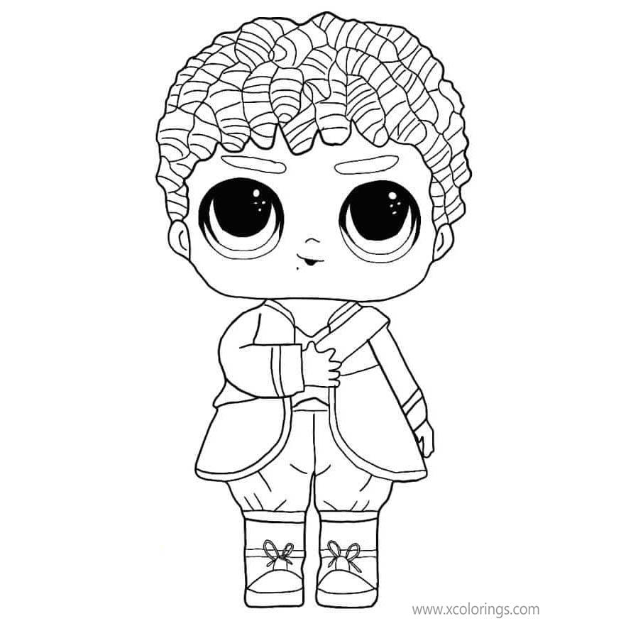 Free LOL Surprise Boys Coloring Pages His Royal High-Ney printable