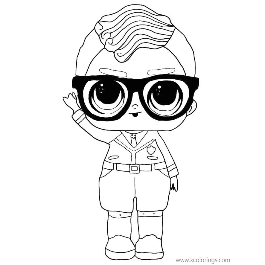 Free LOL Surprise Boys Coloring Pages Smarty Pants printable