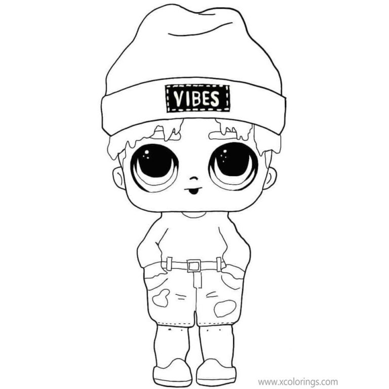 LOL Surprise Boys Coloring Pages Punk Boi - XColorings.com