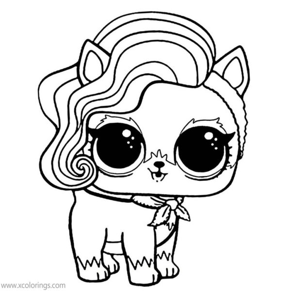 LOL Pets Coloring Pages Fancy Haute Dog - XColorings.com
