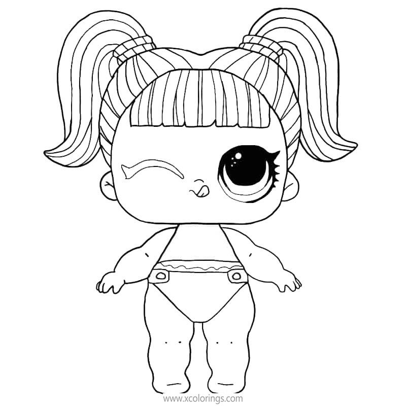 Free LOL Unicorn Coloring Pages Unicorn Baby Sister printable