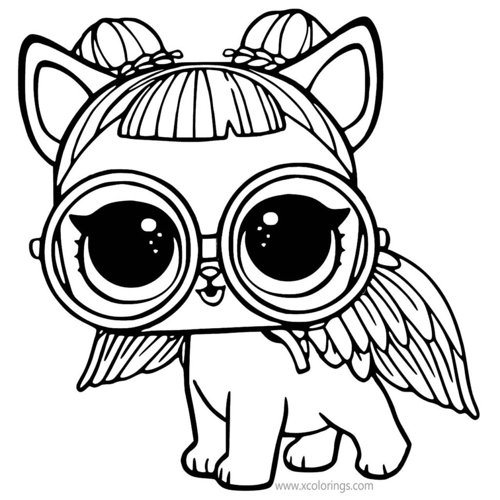 LOL Unicorn Coloring Pages Doll and Pet for Easter - XColorings.com