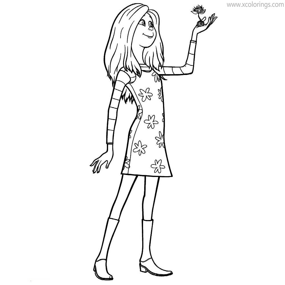 Free Lorax Character Audrey Coloring Pages printable