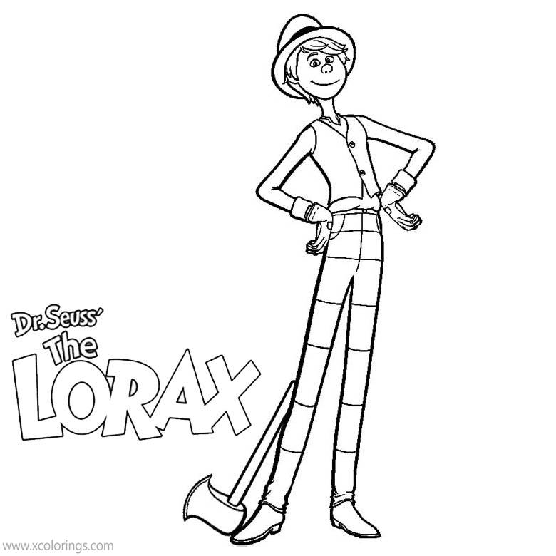 Free Lorax Coloring Pages Once-ler printable