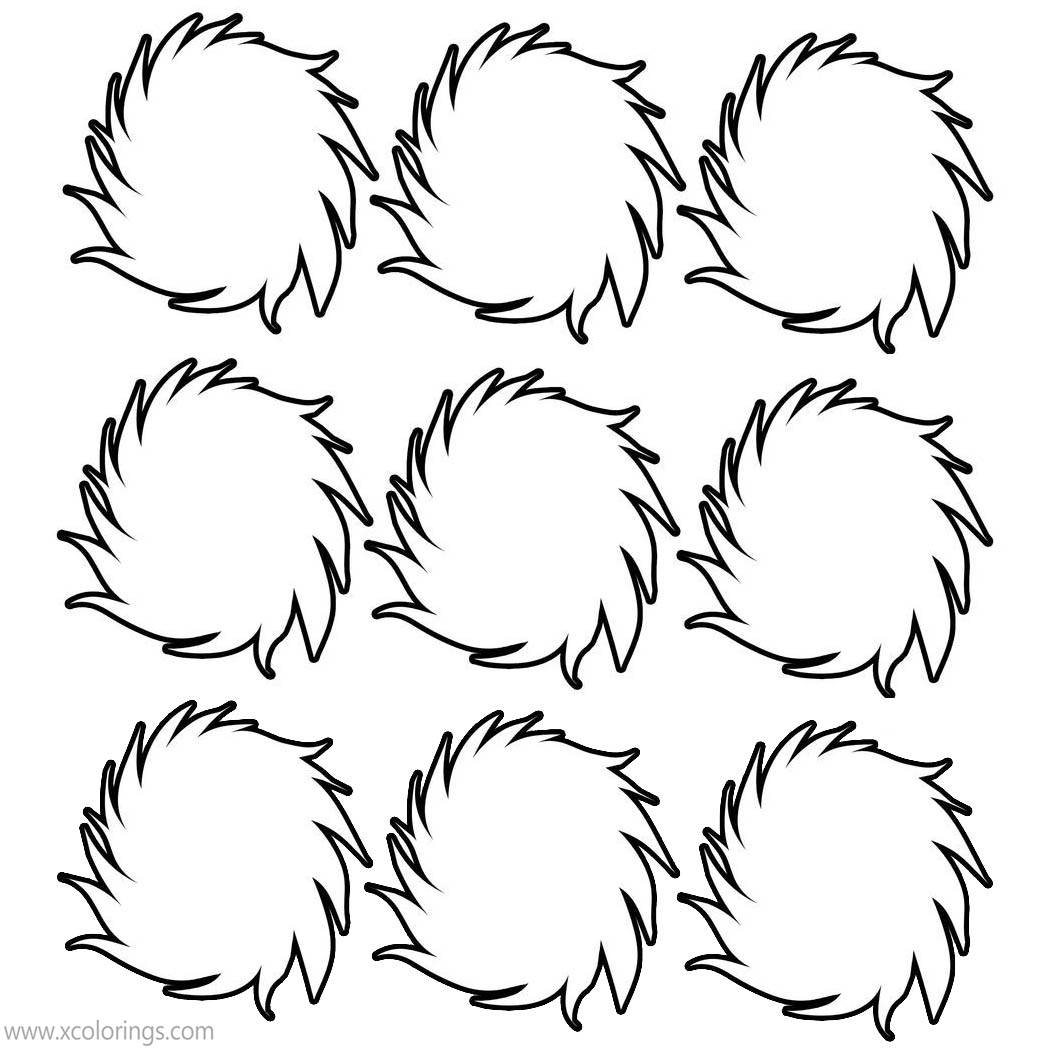 Free Lorax Truffula Trees Coloring Pages printable