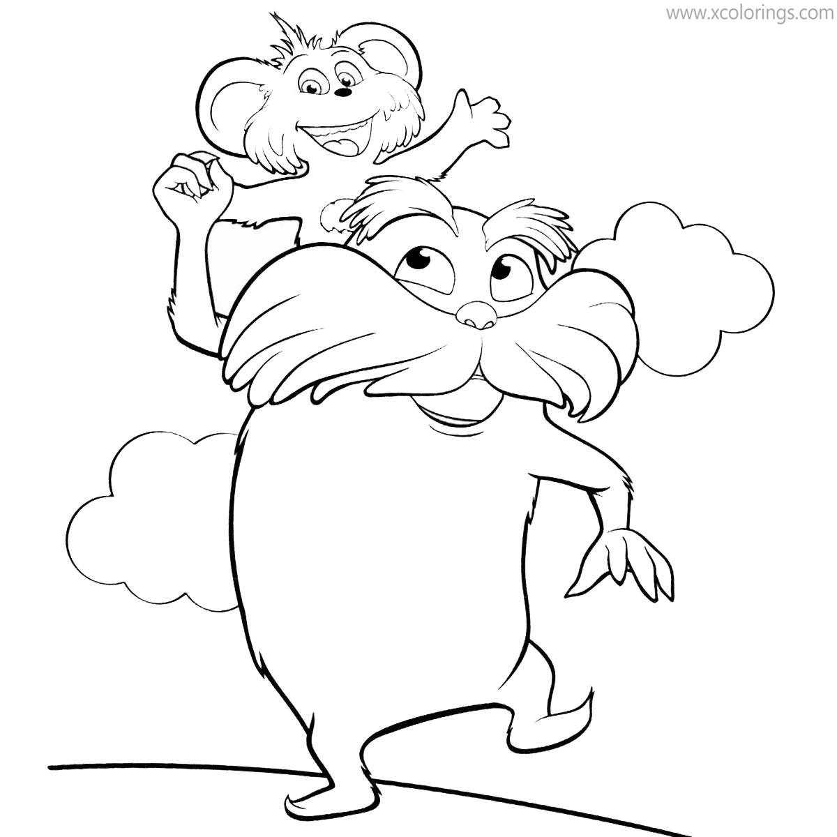 Free Lorax and Pipsqueak Coloring Pages printable