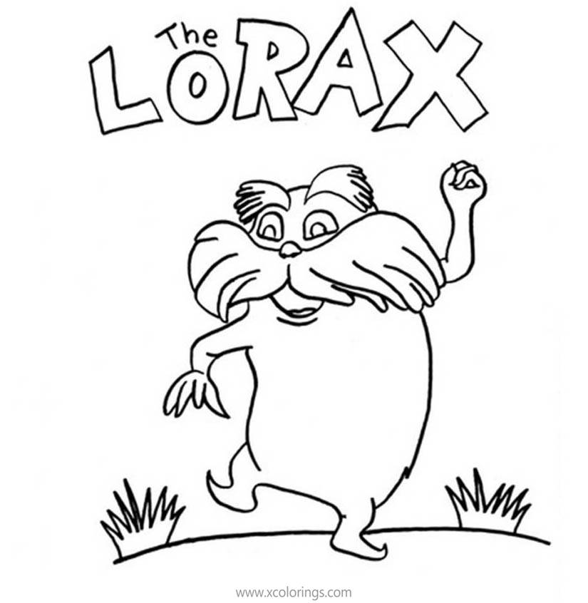 Free Lorax is Dancing Coloring Pages printable