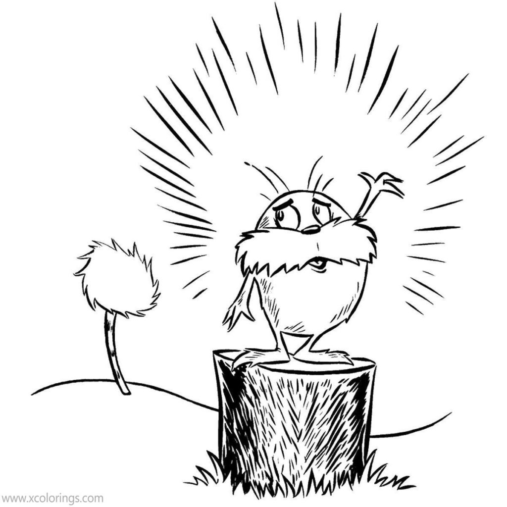 Lorax Coloring Pages Lorax Outline - XColorings.com
