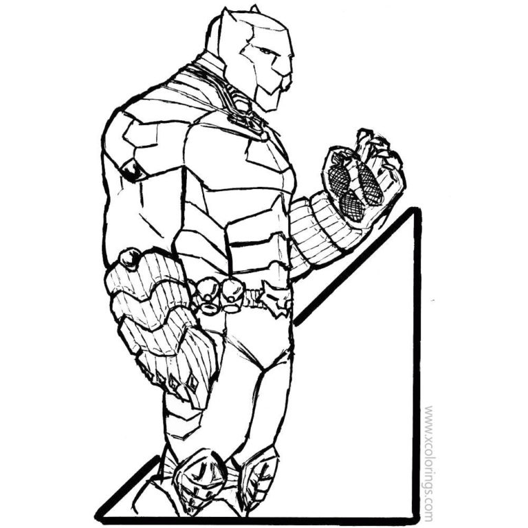 Lego Black Panther Coloring Pages with Lego Iron Man and Lego Supergirl