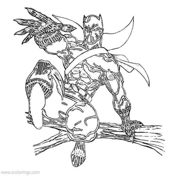 The Avengers Black Panther Coloring Pages - XColorings.com