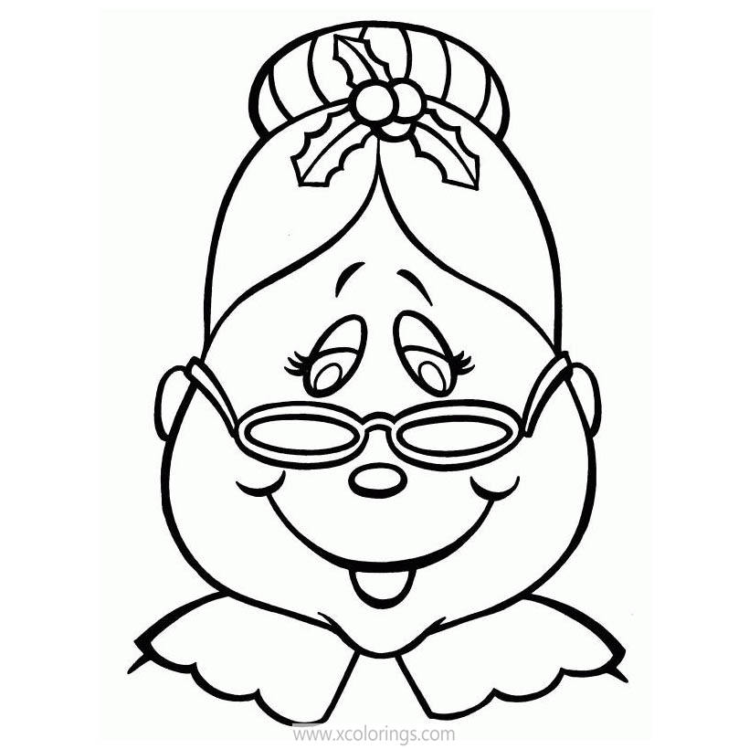 Free Mrs. Claus Face Coloring Pages printable