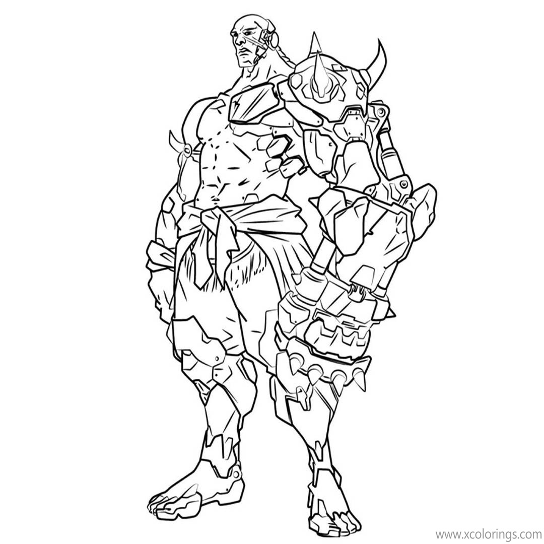 Free Overwatch Coloring Pages Doomfist printable