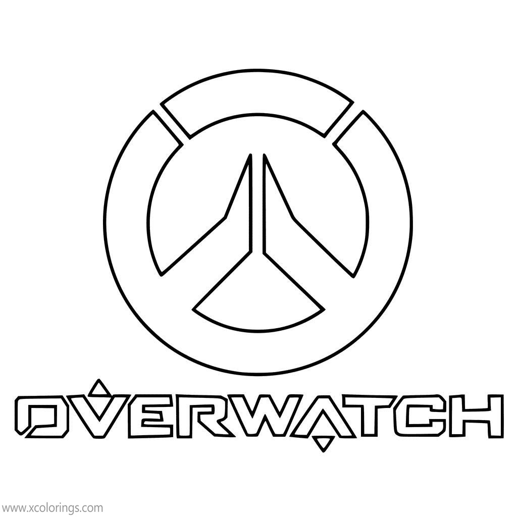 Overwatch Coloring Pages Logo - XColorings.com