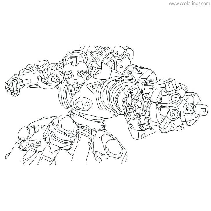 Free Overwatch Coloring Pages Orisa printable