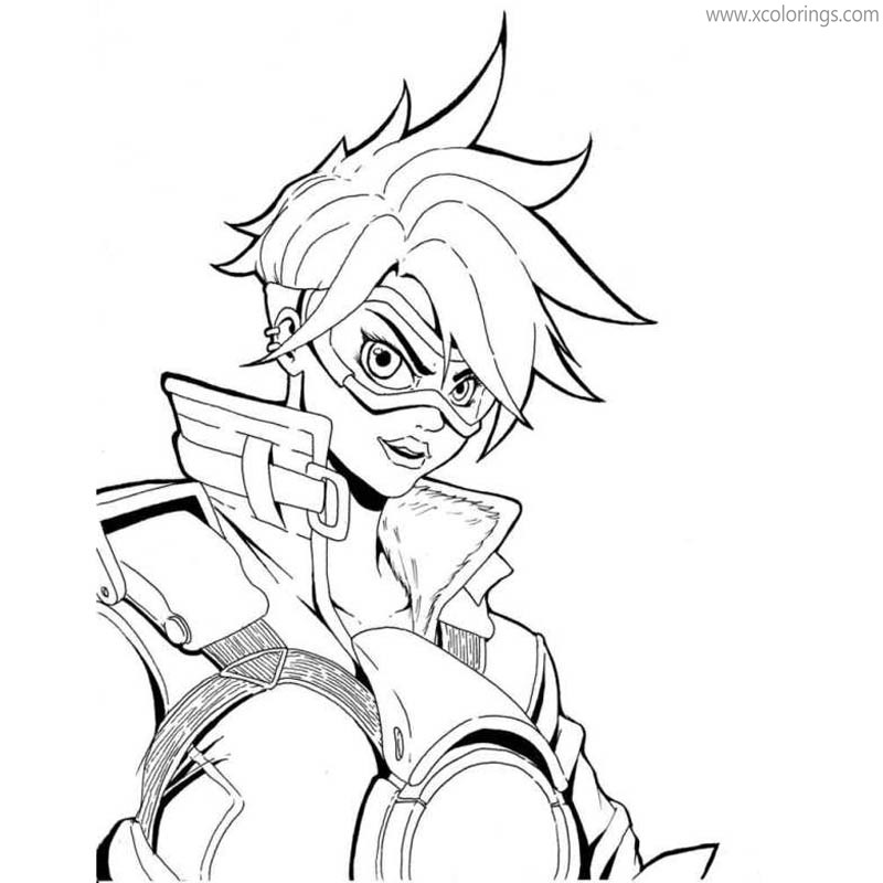 Free Overwatch Coloring Sheets Tracer printable