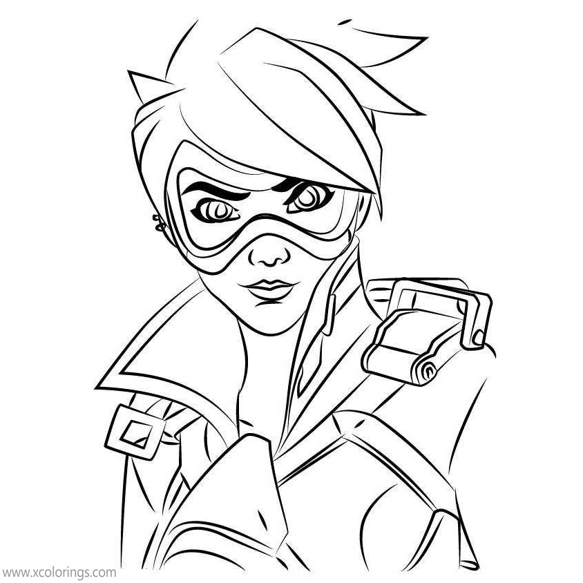 Free Overwatch Tracer Coloring Pages printable