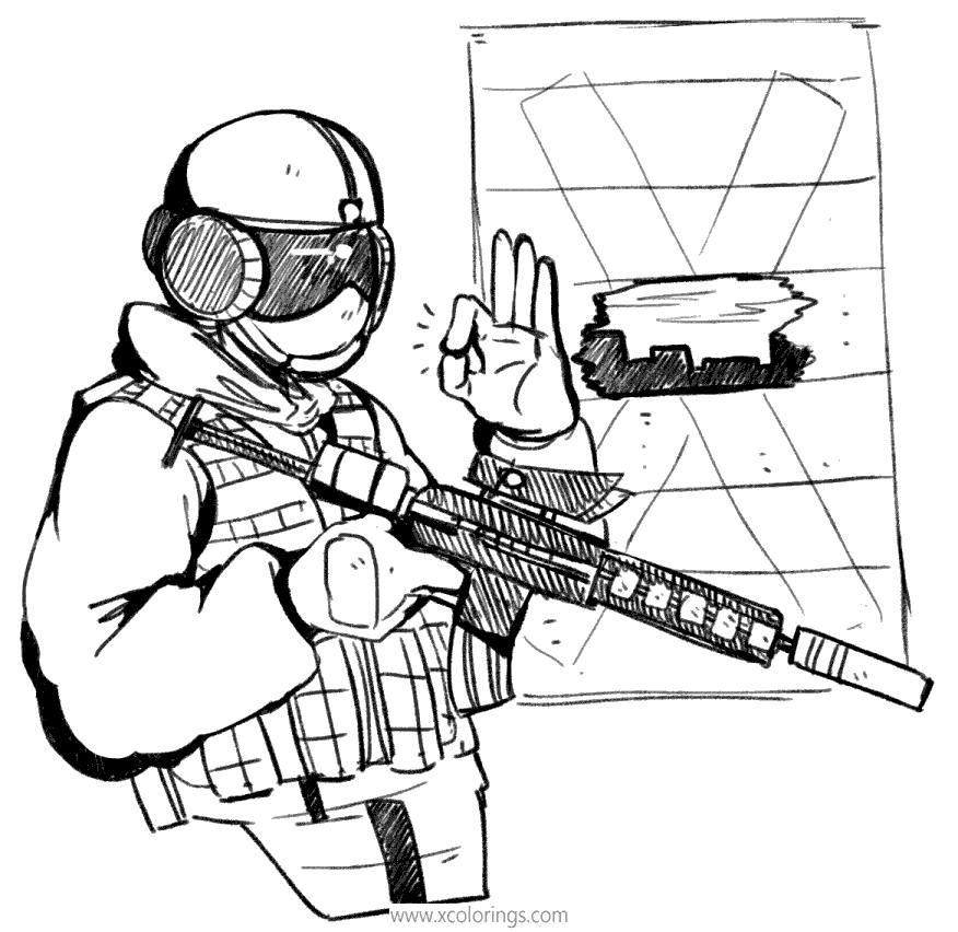 Free Rainbow Six Siege Coloring Pages Artwork By Fans printable