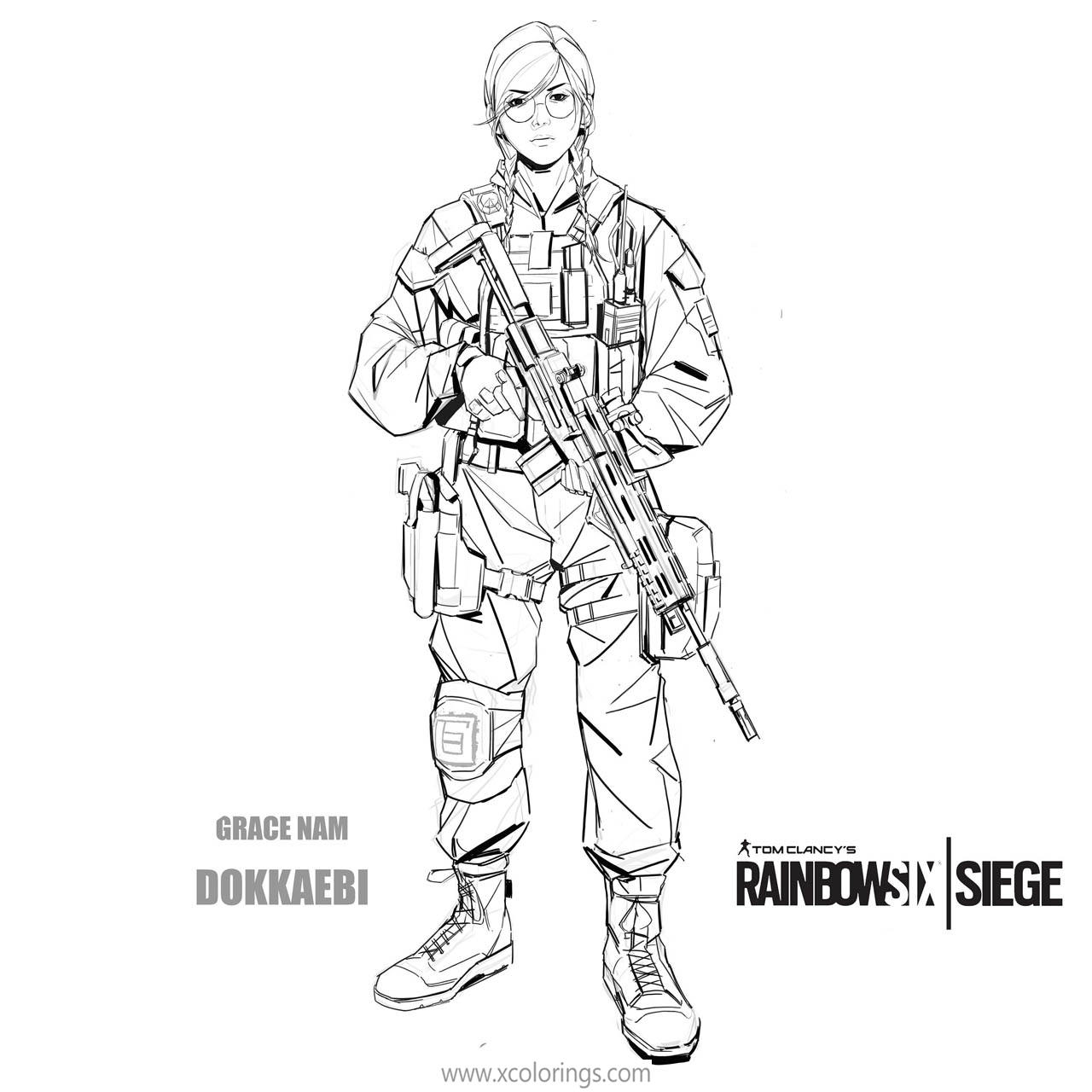 Free Rainbow Six Siege Coloring Pages Fan Fiction printable