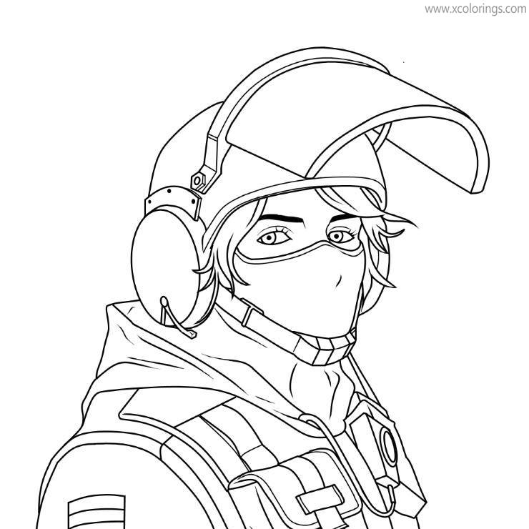 Rainbow Six Siege Coloring Pages IQ GSG - XColorings.com