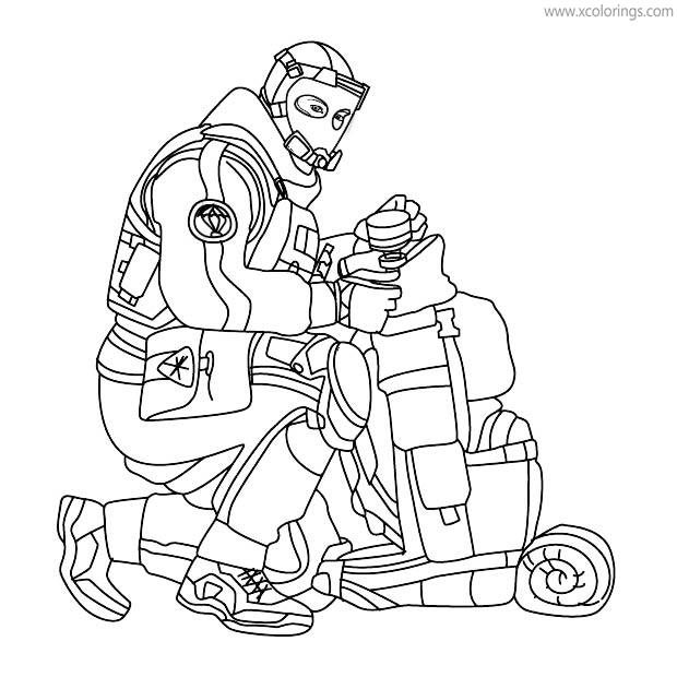Free Rainbow Six Siege Coloring Pages Lion printable