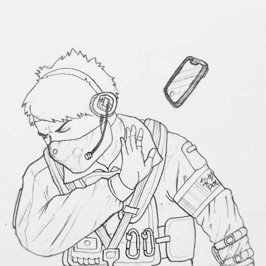 Free Rainbow Six Siege Coloring Pages Pencil Drawing printable