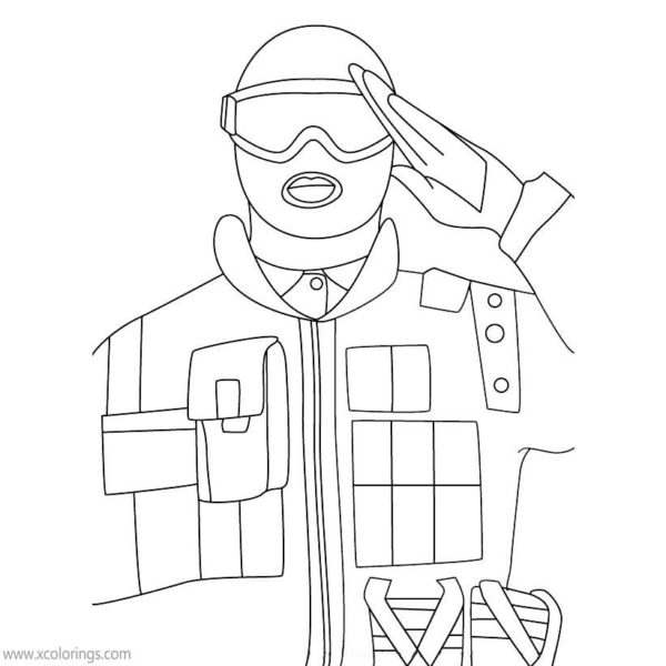 Rainbow Six Siege Coloring Pages Tachanka Lord Spetsnaz - XColorings.com