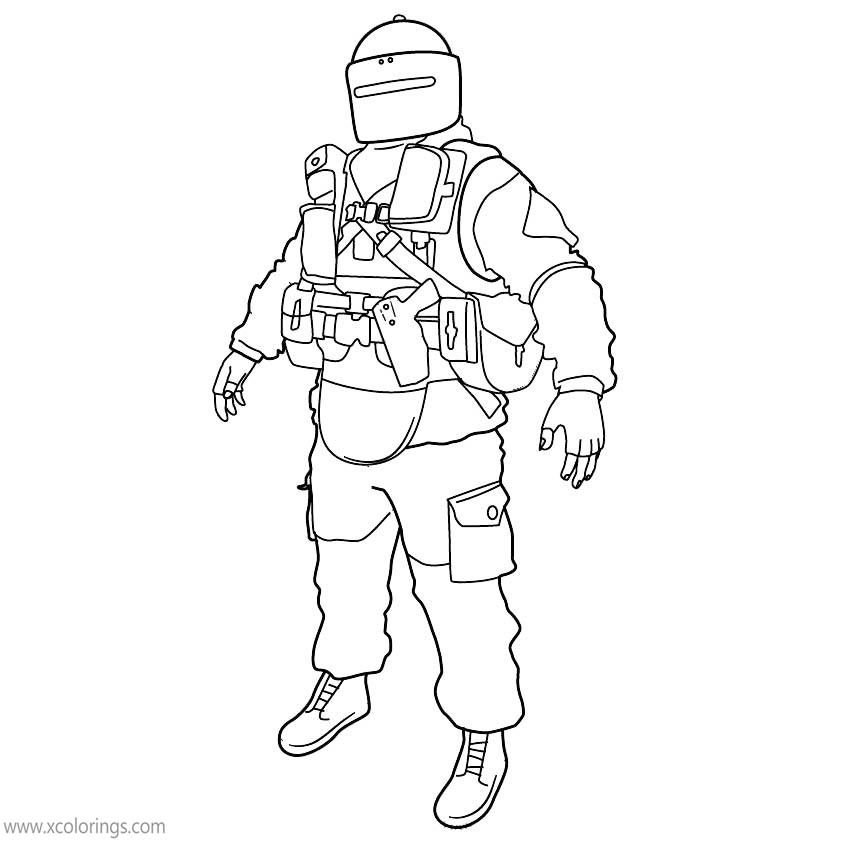 Rainbow Six Siege Coloring Pages Tachanka - XColorings.com