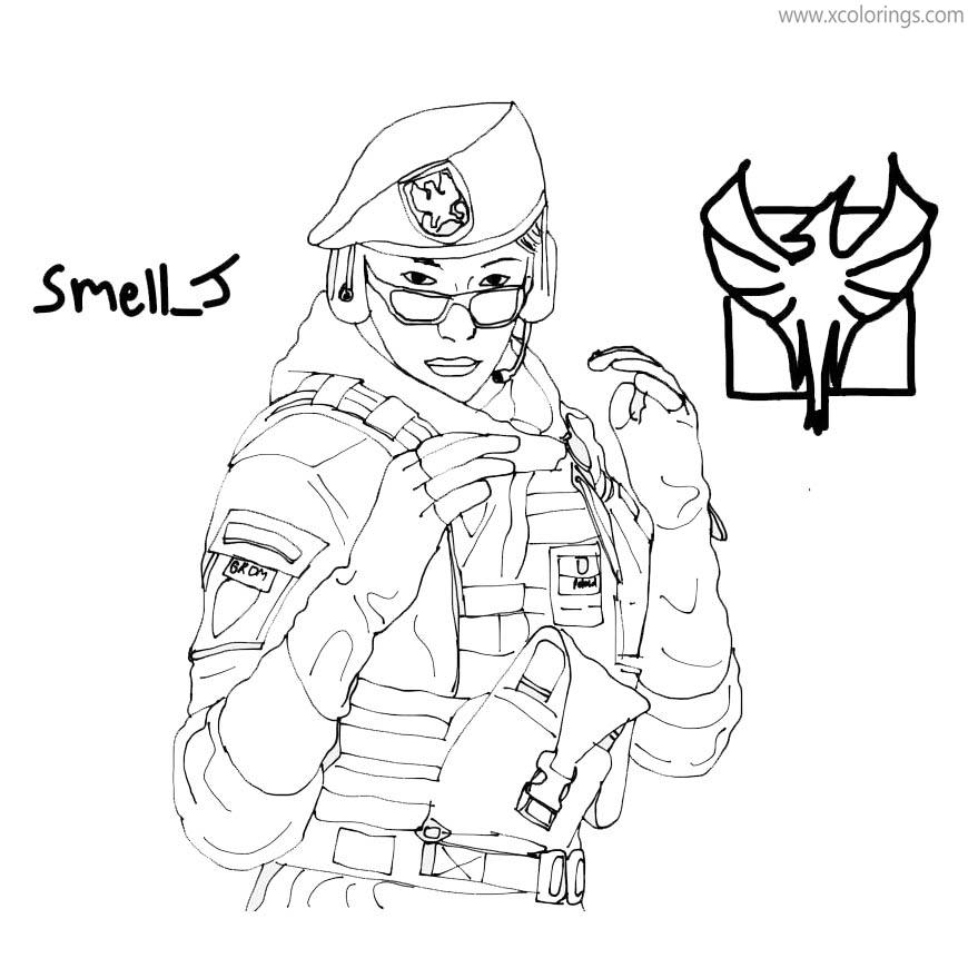 Free Rainbow Six Siege Coloring Pages Zofia printable