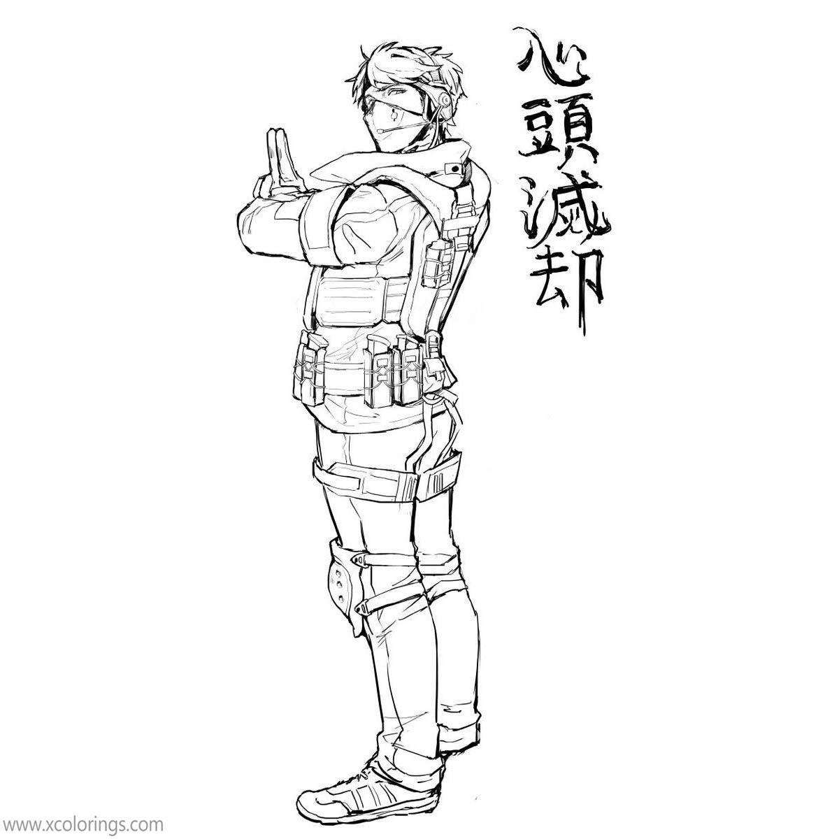 Free Rainbow Six Siege Coloring Pages by Japanese Fan printable