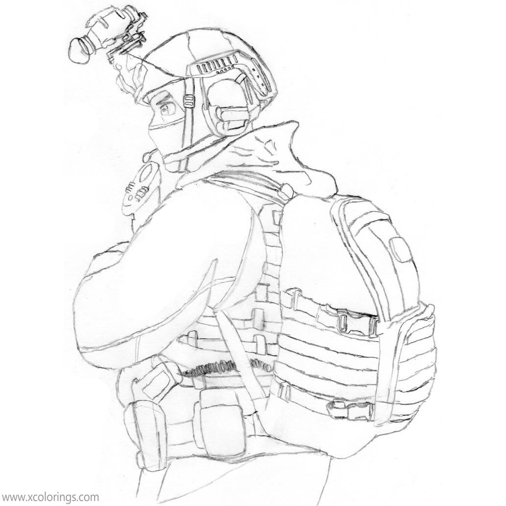 Free Rainbow Six Siege Fan Drawing Coloring Pages printable