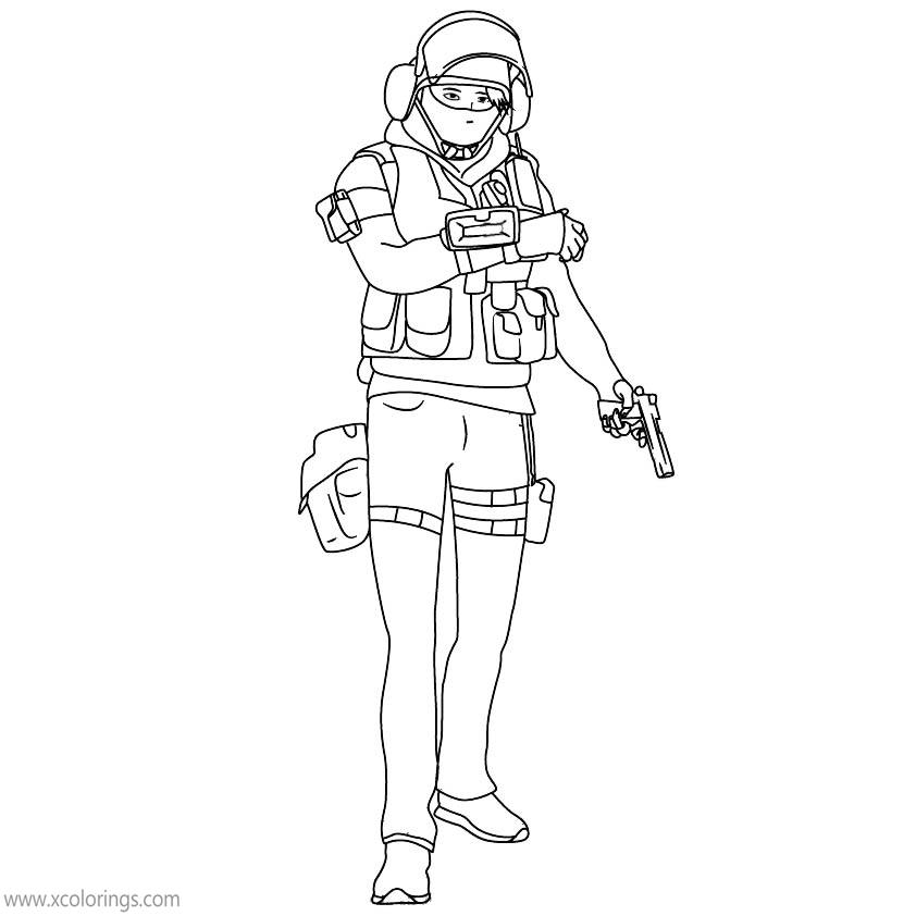 Free Rainbow Six Siege IQ Coloring Pages printable
