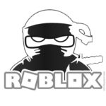 Roblox Ninja Coloring Pages with Logo