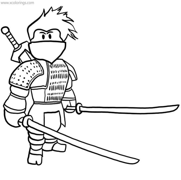 roblox ninja coloring pages xcoloringscom