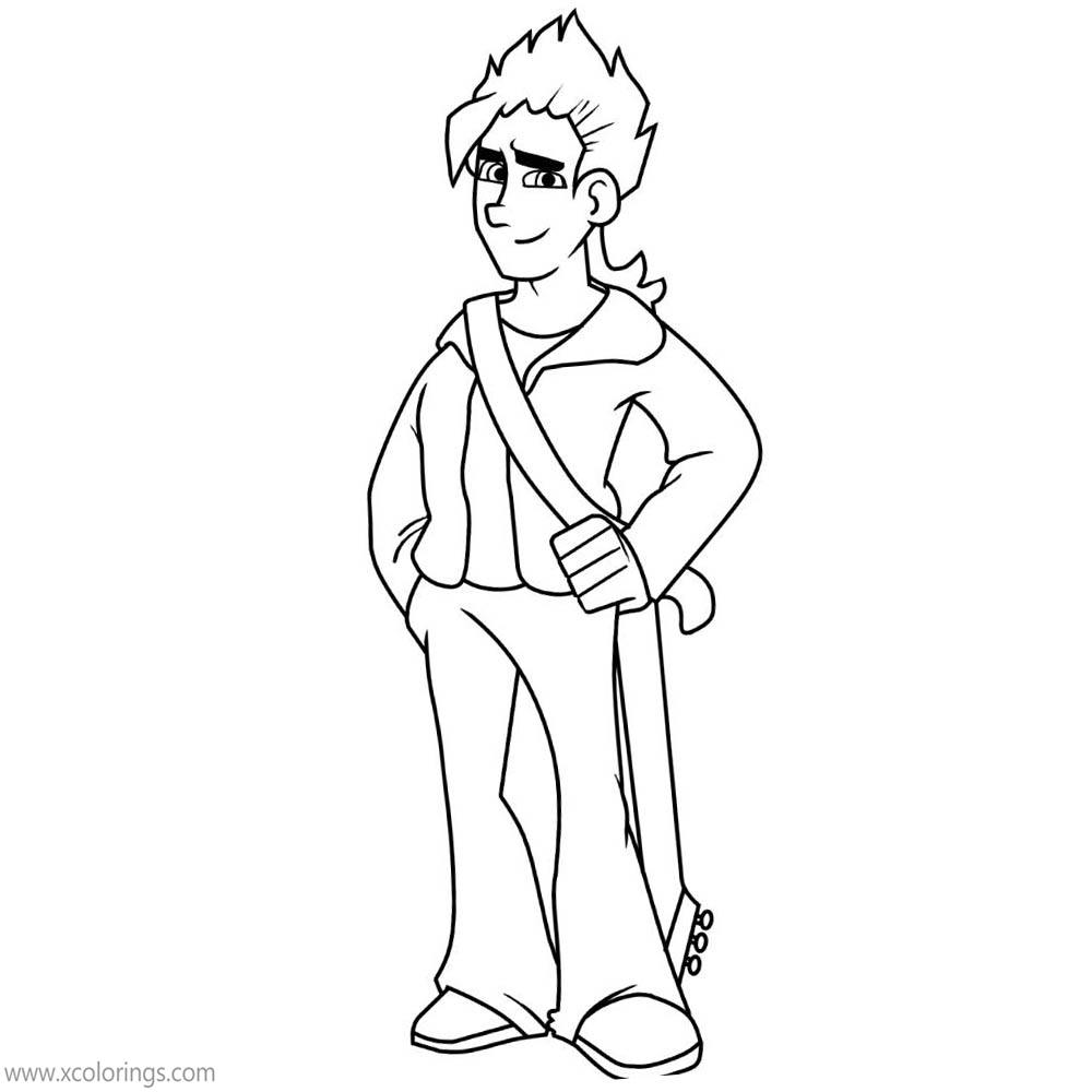 Free Stardew Valley Characters Coloring Pages Sam printable