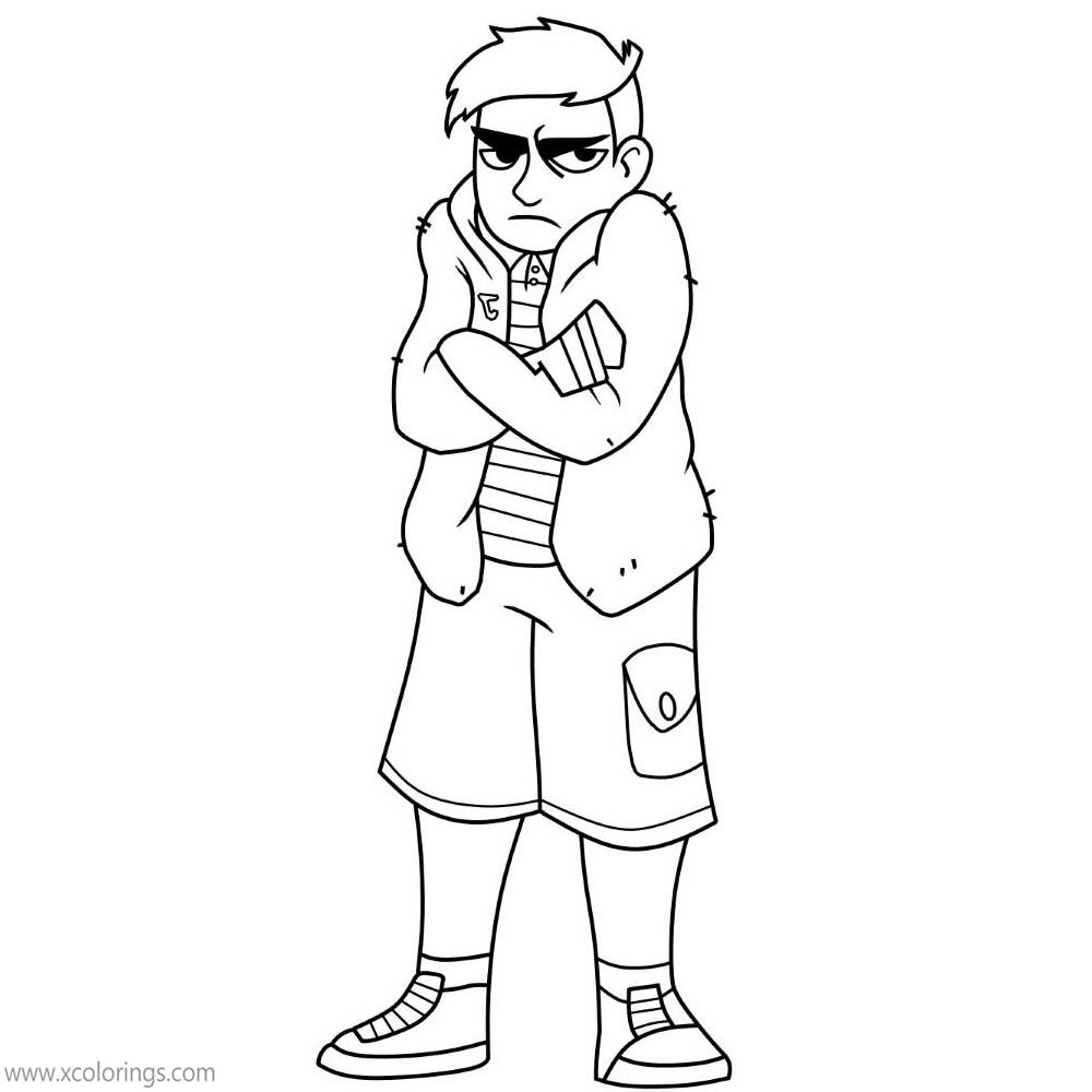 Free Stardew Valley Characters Coloring Pages Shane printable
