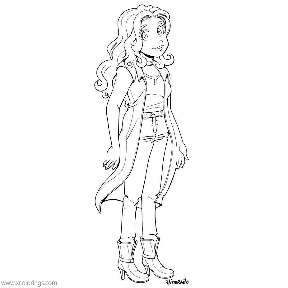 Free Stardew Valley Coloring Pages Abigail by hinoraito printable