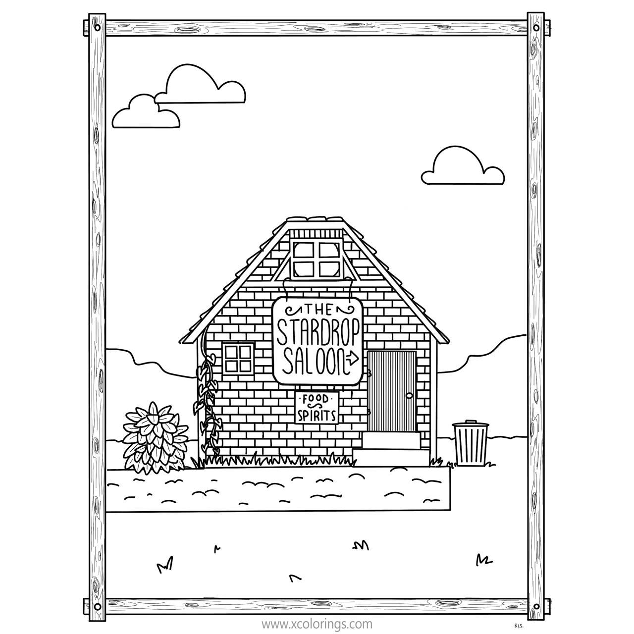 Free Stardew Valley Coloring Pages Fanart by RobynSmith printable