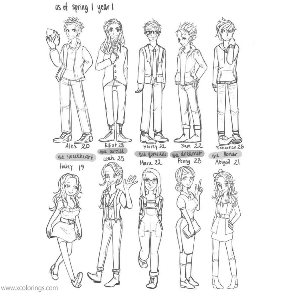 Stardew Valley Coloring Pages Fanart by RobynSmith