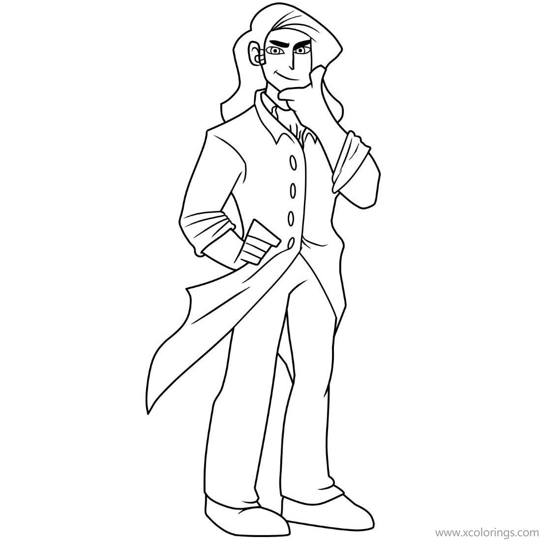 Free Stardew Valley Villagers Coloring Pages Elliott printable