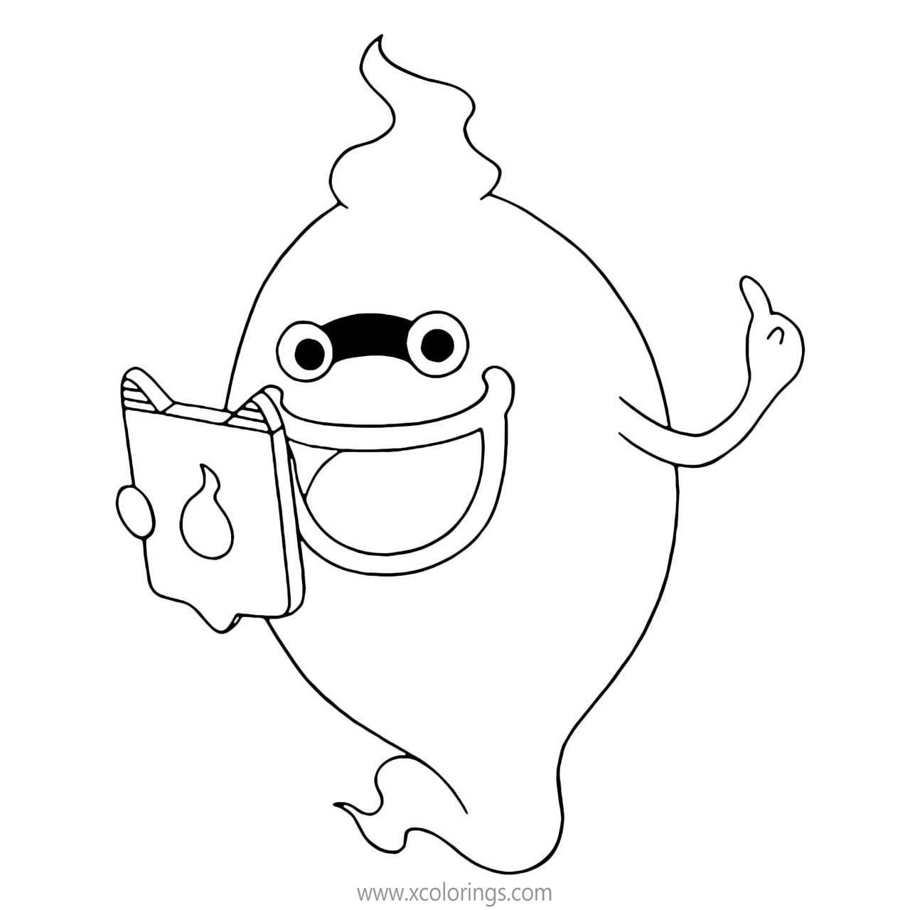 Free Yo-Kai Watch Character Whisper Coloring Pages printable