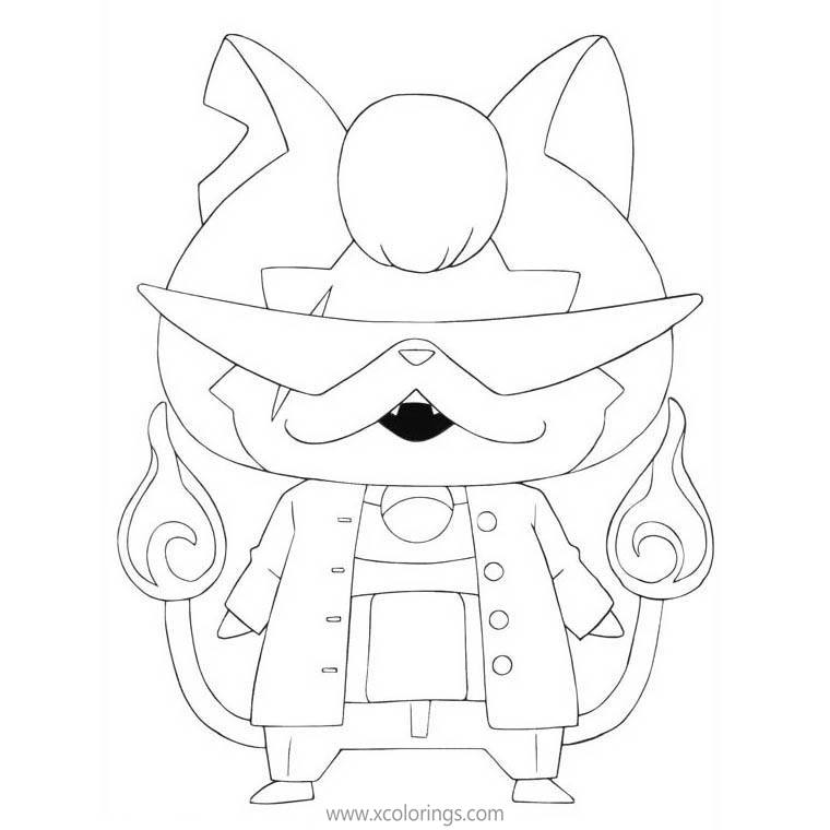 Yo-Kai Watch Coloring Pages Baddinyan - XColorings.com