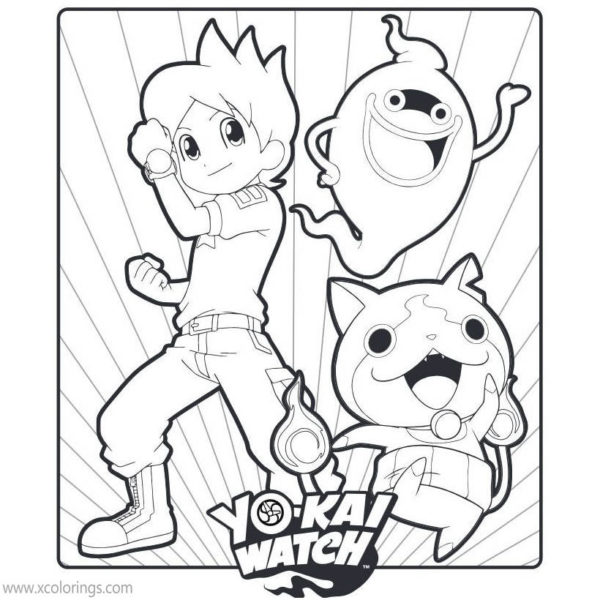 Cute Jibanyan from Yo-Kai Watch Coloring Pages - XColorings.com